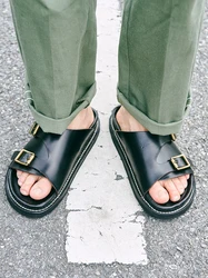 Sandalias tácticas KOWM de cuero transpirables para exterior