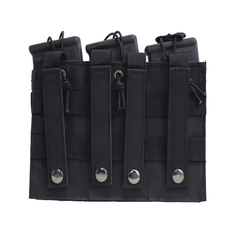 Bolsa táctica para revistas, bolsa individual doble Triple para cartuchos, bolsa para Rifle Mag Airsoft para tiro al aire libre, accesorios de caza Molle - imagen 5