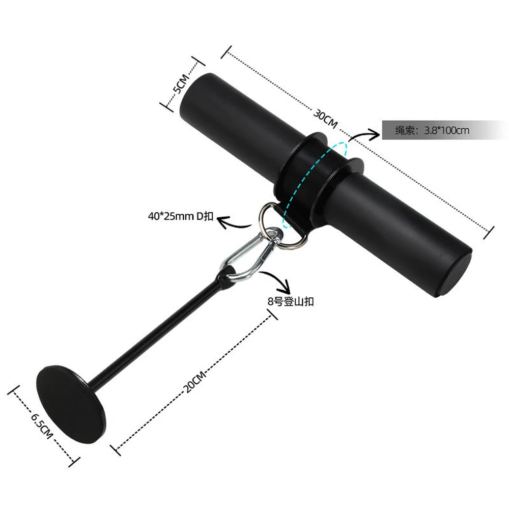 Rodillo de muñeca y antebrazo Blaster para entrenamiento y entrenamiento, apto para placas de pesas olímpicas estándar de 1 pulgada y 2 pulgadas - imagen 2