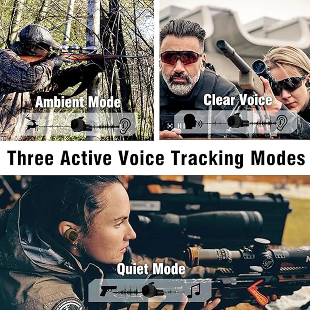 Auriculares antiruido tácticos con protección auditiva para tiro - imagen 4