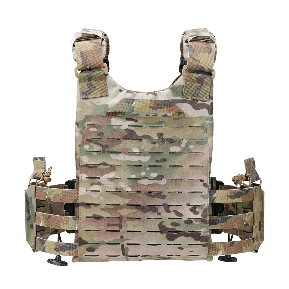 Chaleco táctico de caza, portador de placa, Modular, portátil, Molle, Airsoft, entrenamiento, ajustable, CS Game Jungle - imagen 4