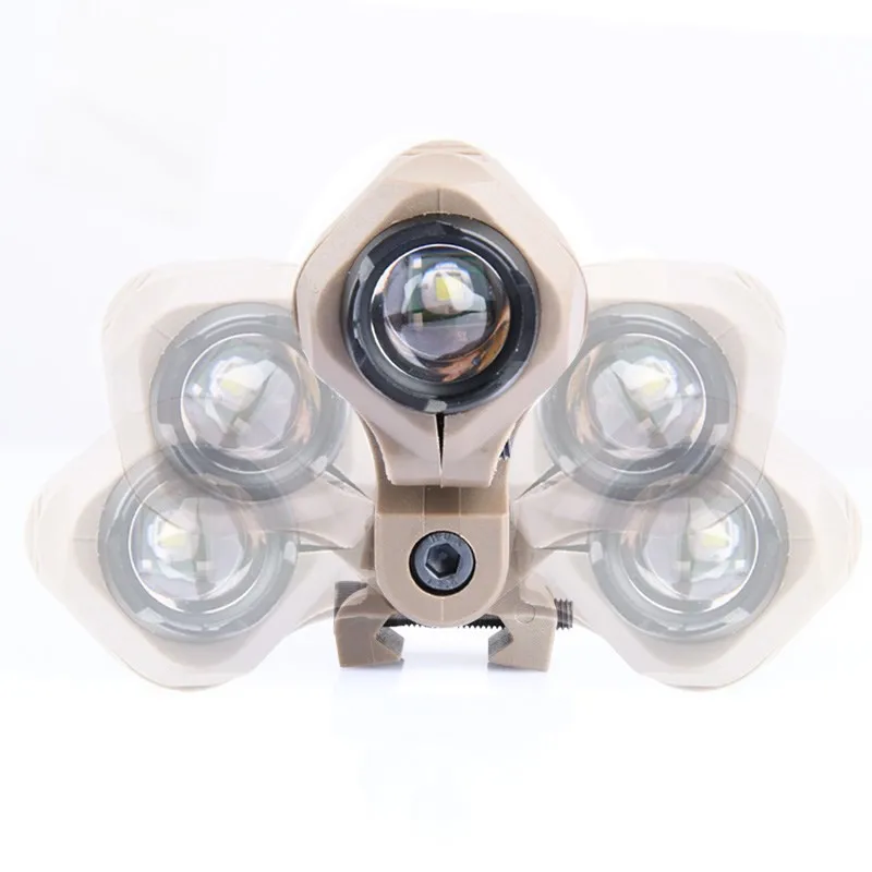 WADSN-Lámpara de casco momentáneo táctico AIrsoft, estroboscópico, luz de explorador blanco, linterna de casco de caza rápida - imagen 5