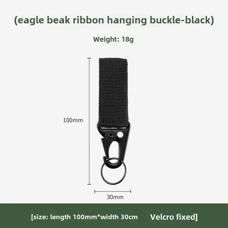 Hebilla colgante táctica Molle, correas de nailon, mosquetón, cinturón, llavero triangular para escalada al aire libre, accesorio de herramienta de Camping, 2 uds. - imagen 4