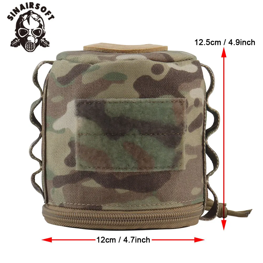 SINAIRSOFT-bolsa de almacenamiento de papel en rollo táctico, bolsa Molle de papel higiénico, almacenamiento para caza al aire libre, Camping, senderismo y coche - imagen 2
