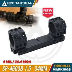 Nuevo SP-4603B táctico 34mm 6MIL/20,6MOA 1,5 "Picatinny soporte para alcance 38mm de altura