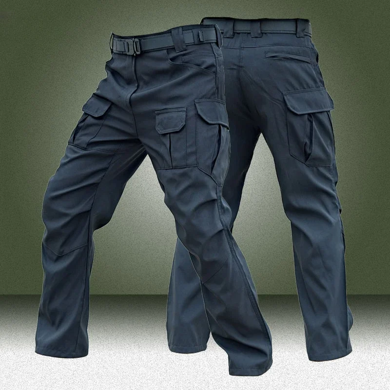 Pantalones tácticos para hombre, pantalones Cargo transpirables con múltiples bolsillos para hombre, pantalones informales para exteriores, senderismo, pesca, pantalones de trabajo, pantalones largos para hombre - imagen 2
