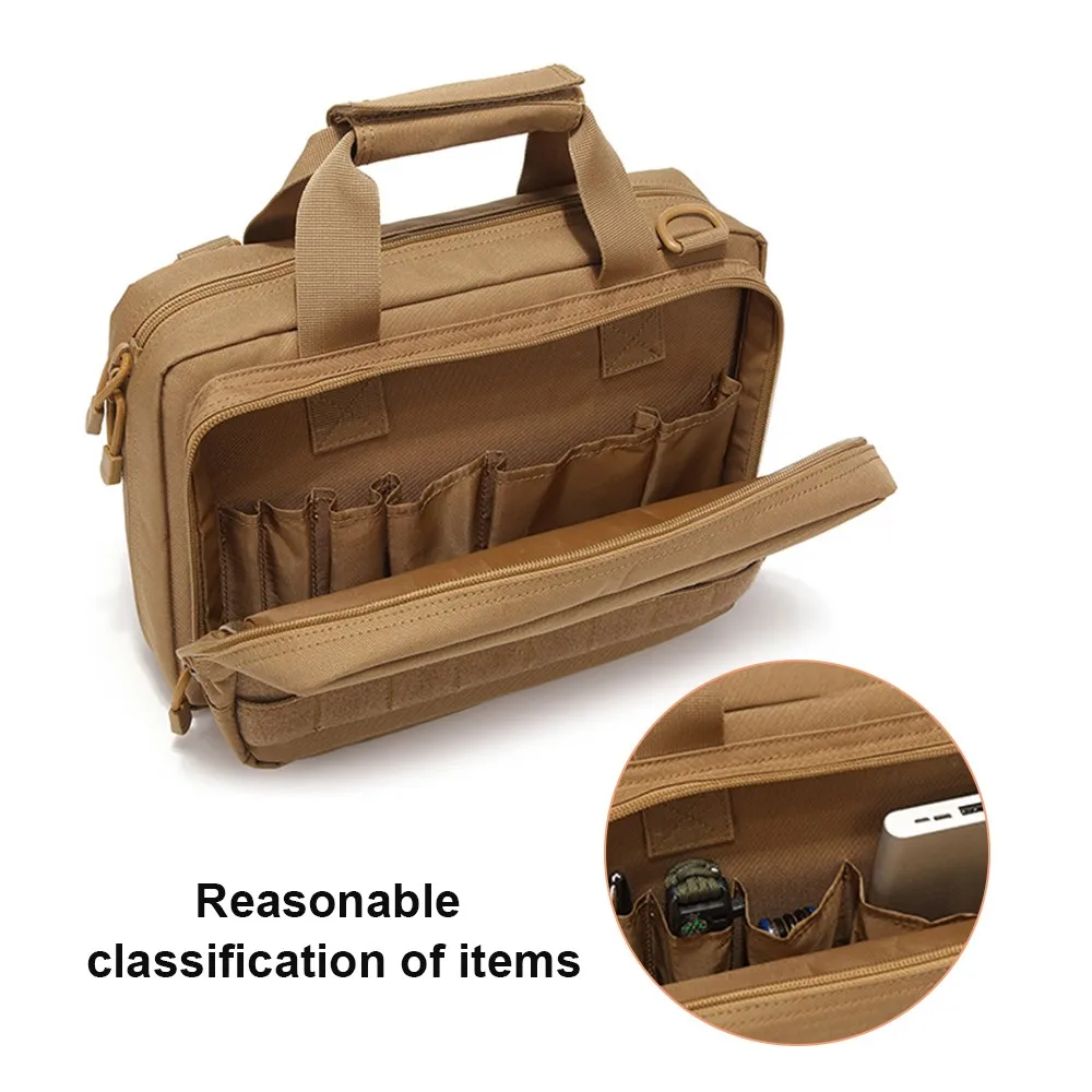 Bolsa táctica portapistola con organizador MOLLE para tiro y caza