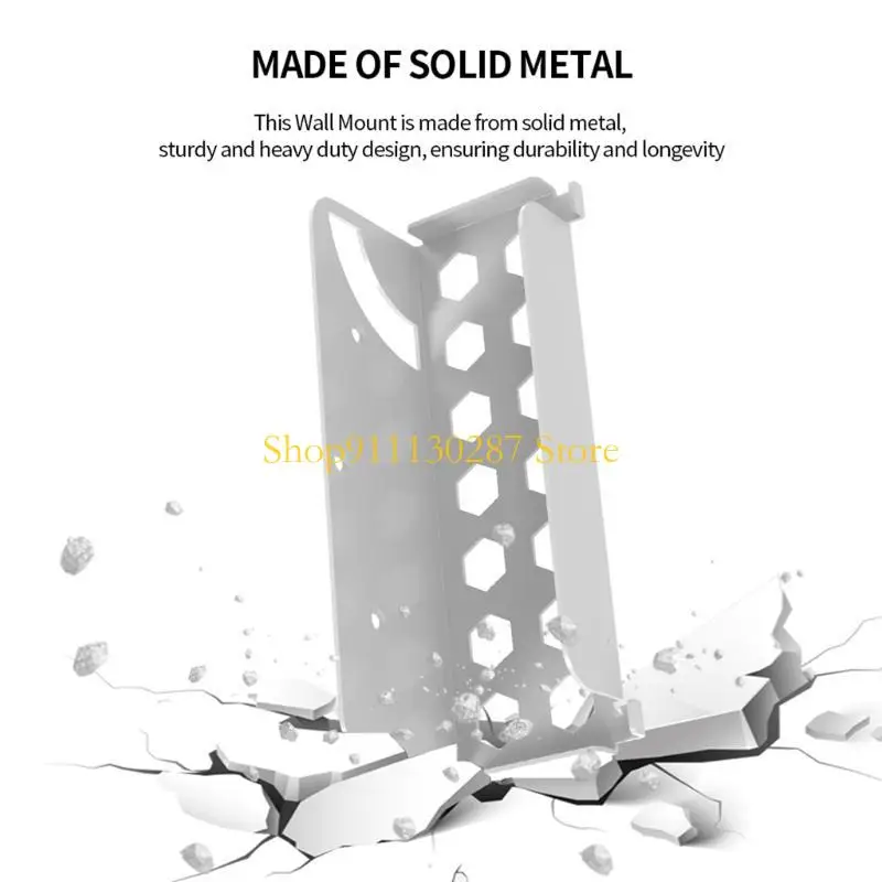 Soporte pared J1HC para interruptor NS, controlador, soporte suspensión montado en pared, estante almacenamiento - imagen 4