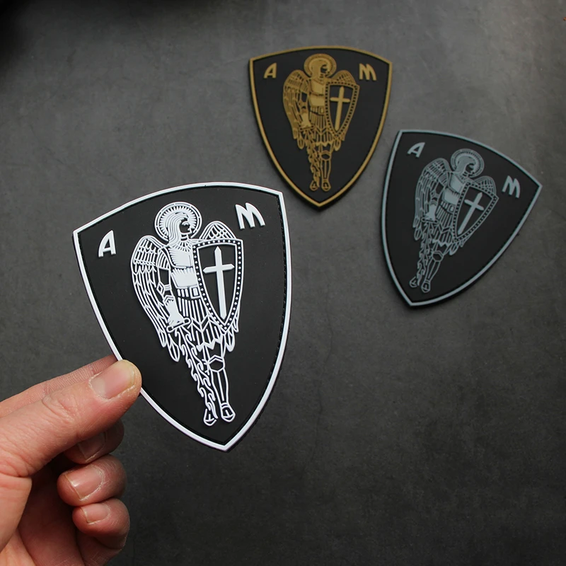 Parche de PVC 3D de la Legión de Ángel, escudo táctico, insignia de goma suave para ropa, bolso, chaleco, decoración de colocación con gancho - imagen 3