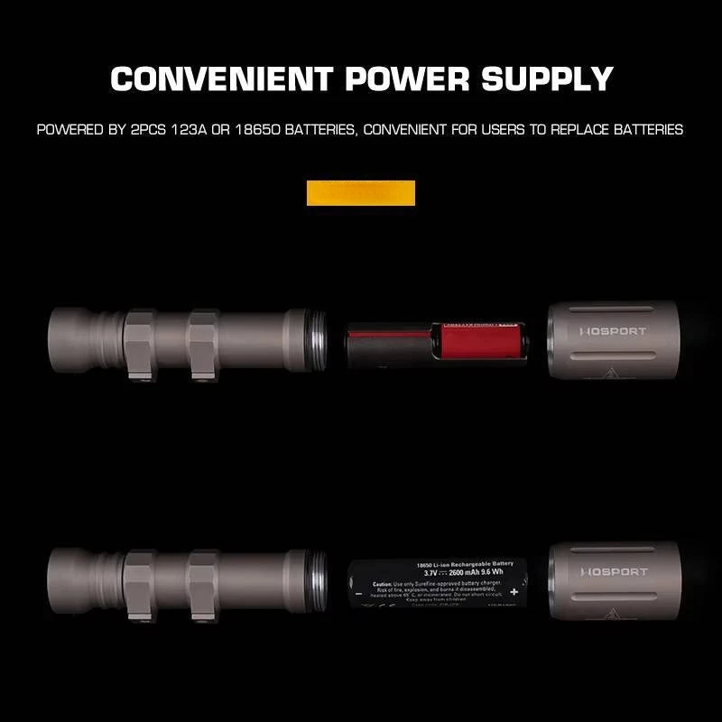M-PLHV2 linterna de alta potencia luz de explorador táctica 800 lúmenes luz de Rifle para equipo Airsoft de montaje de caza - imagen 5