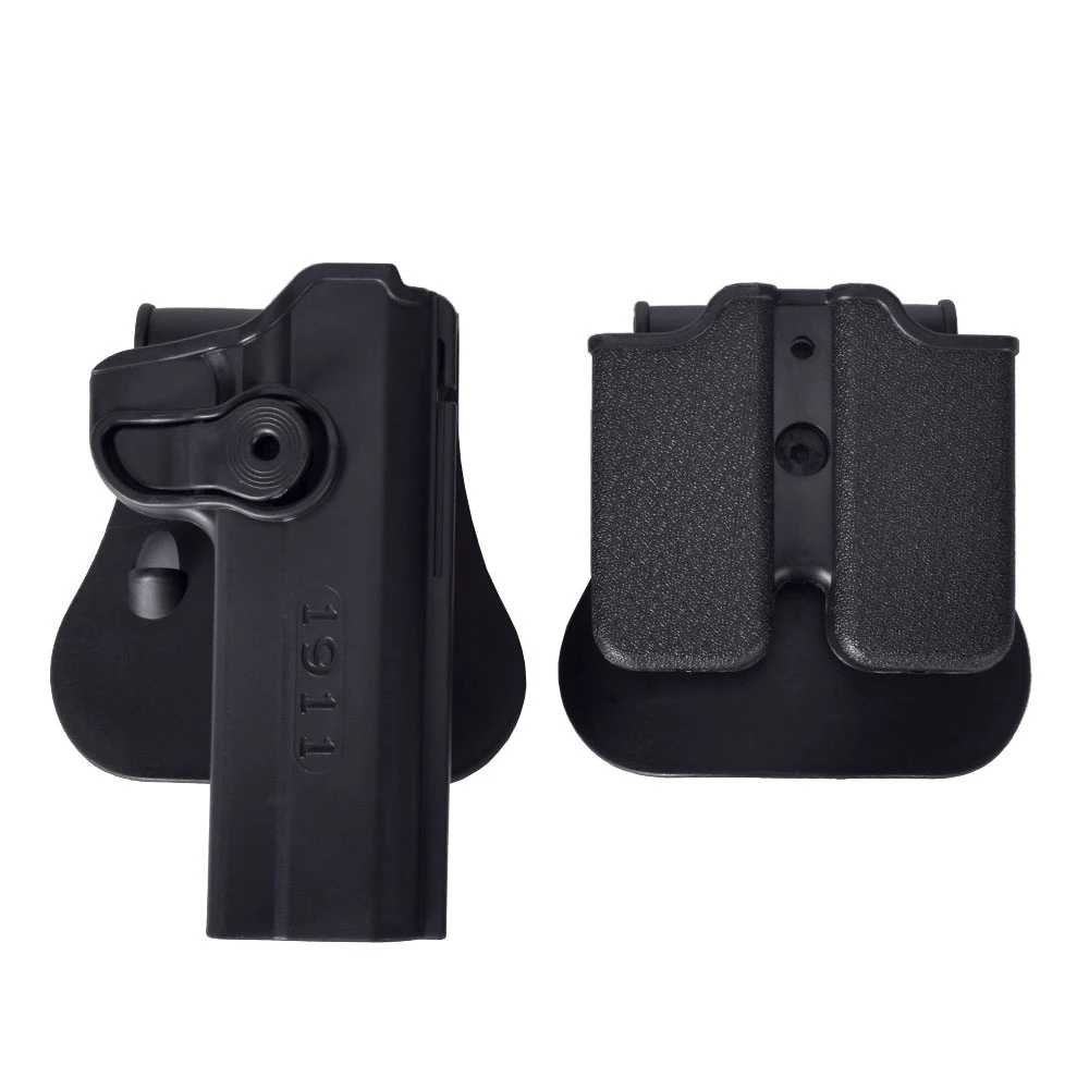 Funda de combate táctico para pistola Glock, funda de caza G17 M92 Colt1911, soporte para pistola Airsoft, funda de 9mm con Clip, bolsa para revistas - imagen 3