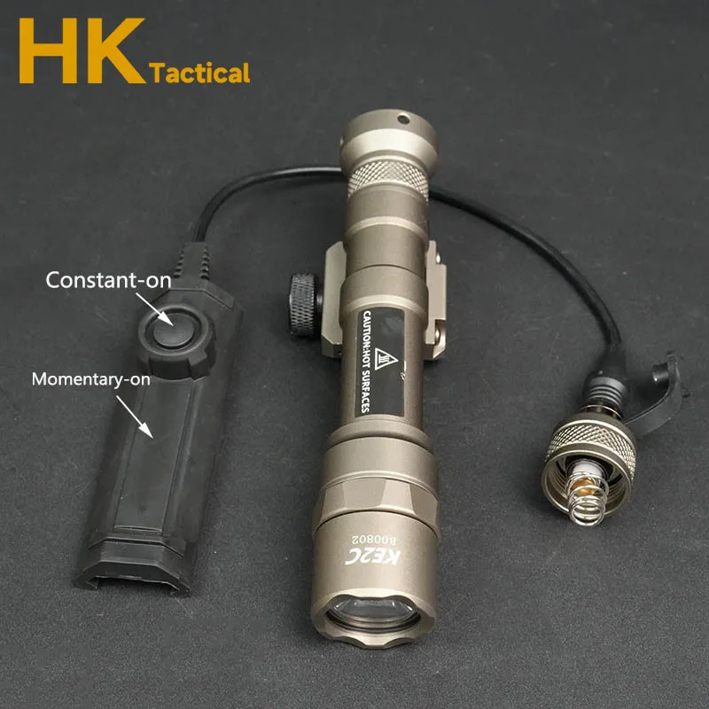 SF M600B M600C linterna táctica M600 M300 pistola de caza luz Airsoft Scout antorcha con interruptor de doble función para riel de 20mm - imagen 5