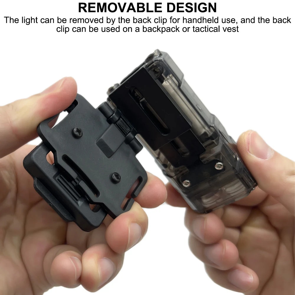 Luz táctica para casco, Mini llavero portátil multifunción, linterna Led de alto brillo para acampar al aire libre, caza y pesca - imagen 5