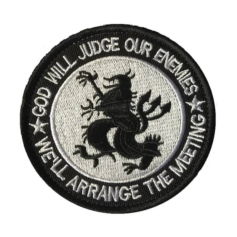 Parche táctico de puño, pegatina de tela bordada personalizada, insignia de moral de pistola, militar, casco al aire libre, mochila, Calavera, gancho y lazo, brazalete - imagen 5