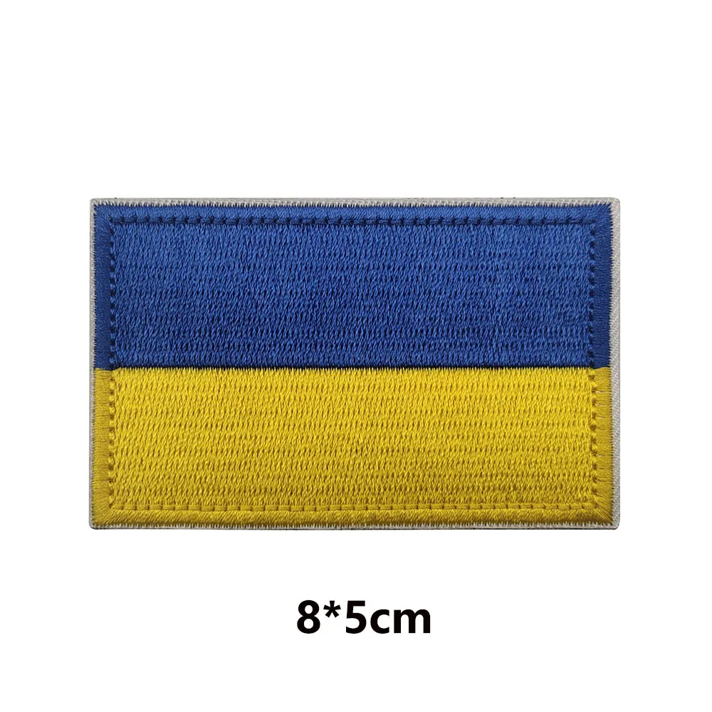 Parches bordados de Ucrania, emblema nacional de Ucrania, insignia con forma de escudo, bandera táctica Ukr para mochila, parches en ropa - imagen 4