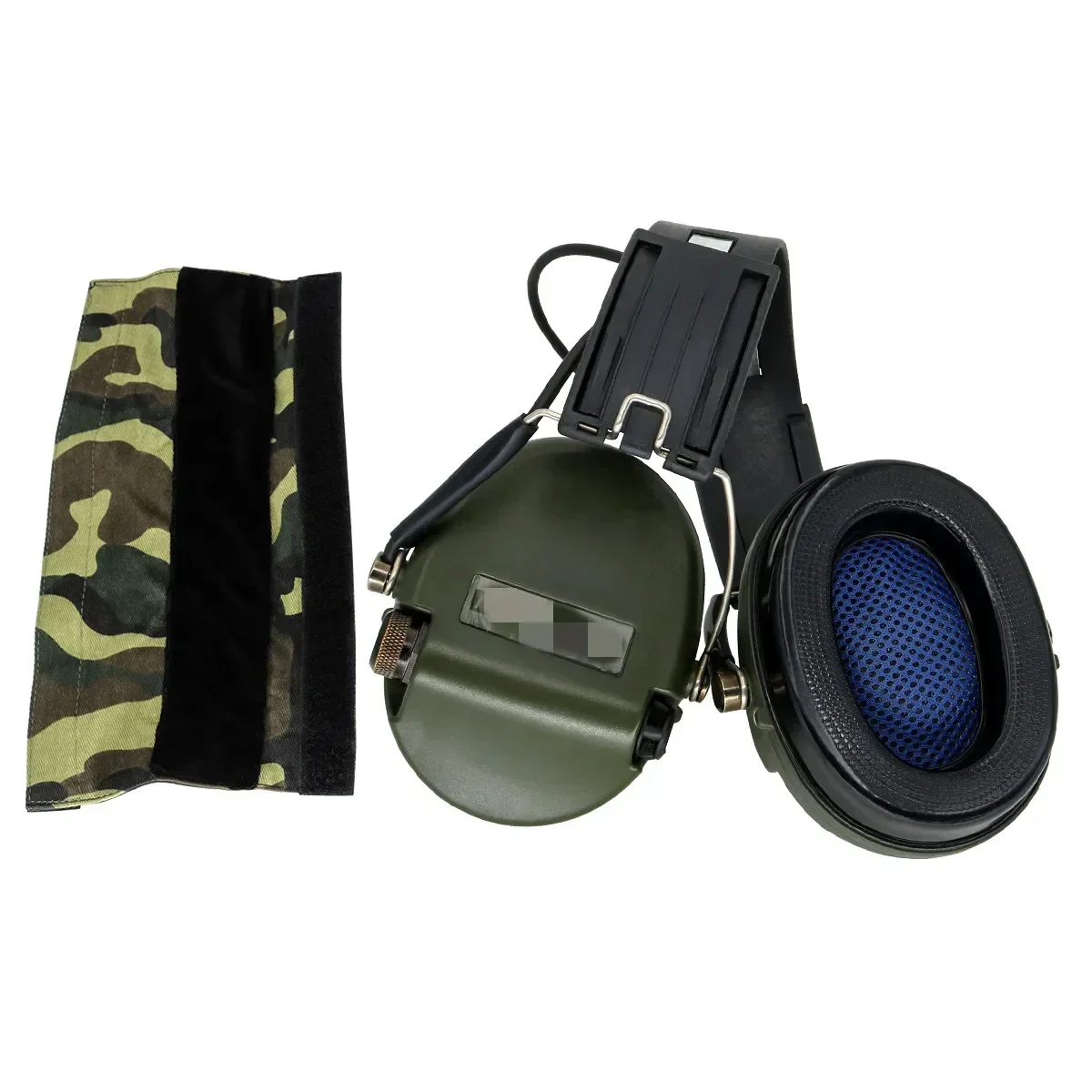 MSASORDIN Airsoft auriculares tácticos, protección auditiva electrónica, reducción de ruido, caza, tiro, auriculares tácticos + almohadilla de Gel Era - imagen 5