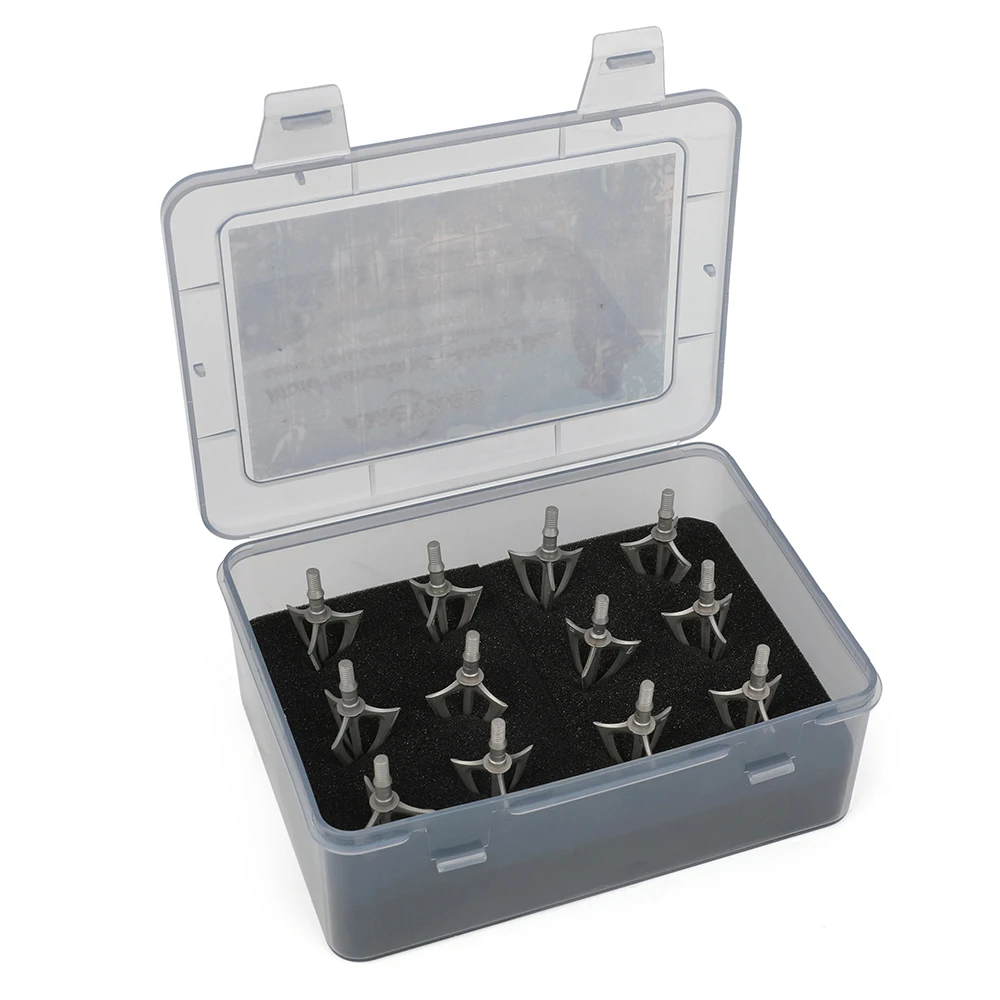 Estuche portátil para puntas de flecha con forro esponja seguro