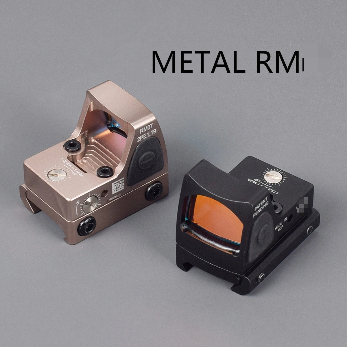 LAMBUL RM Red Dot Sight versión de Metal SR MR reflejo táctico Micro pistola óptica táctica mira telescópica 20mmRail RMT Rifle Sight - imagen 2