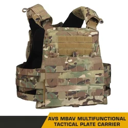 AVS MBAV Chaleco Táctico Portaplacas Modular MOLLE Liberación Rápida