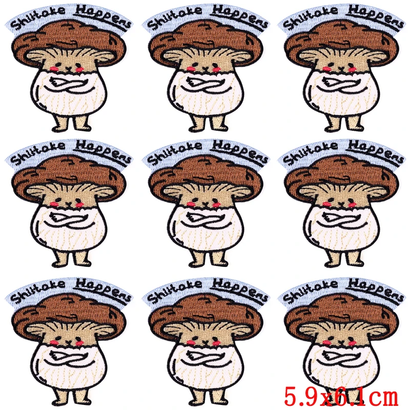 Parches de animales Punk para ropa, parches termoadhesivos para planchar, pegatinas bordadas para coser, estilo Hip Hop Rock, lote de 10 unidades - imagen 5