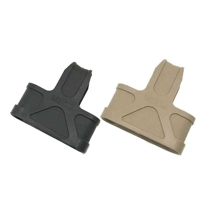 Anillo táctico de nailon 5,56, jaula de goma para revista M4 M16, funda protectora Quick Mag Pull AR15, accesorio para revista de pistola, Rifle de caza - imagen 3
