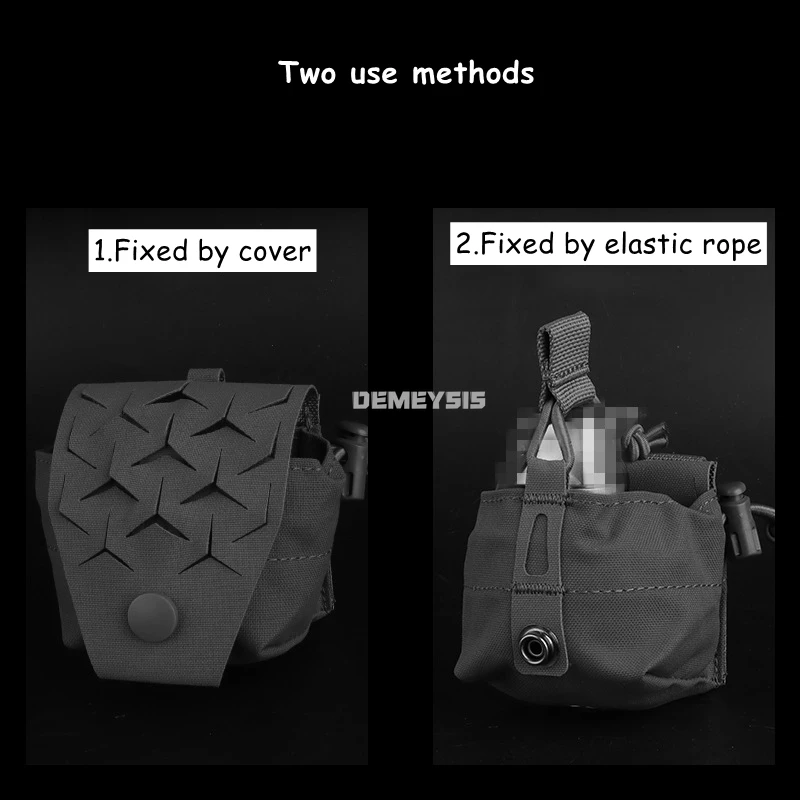 Bolsa táctica MOLLE multifuncional M67, bolsa para granada, cinturón de caza de combate Airsoft, bolsa de almacenamiento de accesorios Molle, bolsillo para Radio - imagen 5