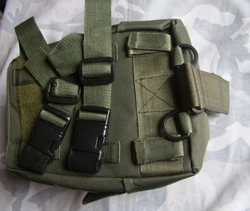 Bolsa de pierna táctica MOLLE con liberación rápida para caza
