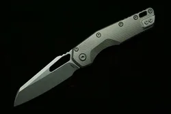 LEMIFSHE MSI Cuchillo plegable táctico EDC M390MK con mango titanio