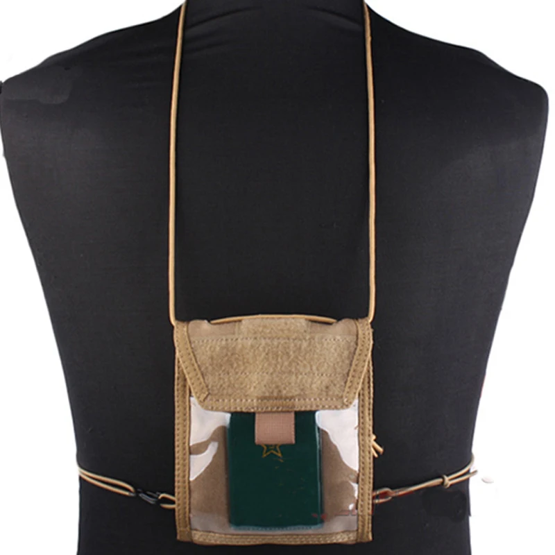 Bolsa de identificación táctica, billetera para tarjetas, bolsa para documentos multiusos de viaje, paquete de Panel, deporte de caza, diario, senderismo al aire libre, equipo portátil SG - imagen 3