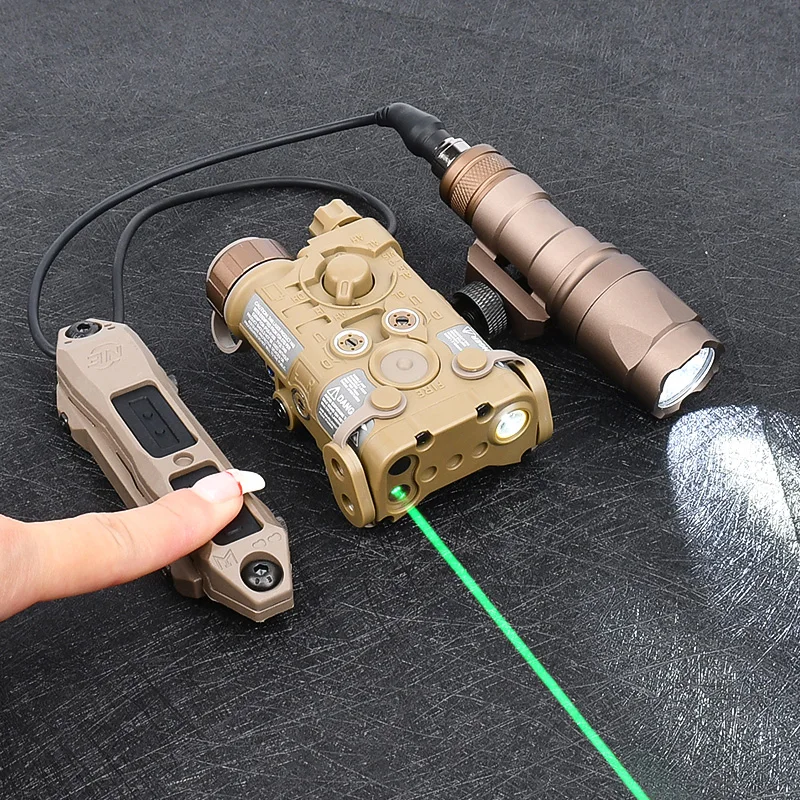Wadsn M300A luz de explorador NGAL rojo/verde/azul conjunto de indicadores táctico Ngal láser linterna de caza interruptor remoto compatible con Mlok keymod - imagen 3