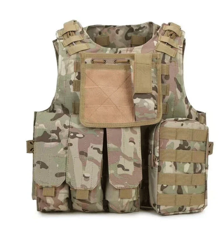 Chaleco táctico impermeable de camuflaje, mochila de entrenamiento militar Cs, combinación de ejercicio de combate, bolsas - imagen 5