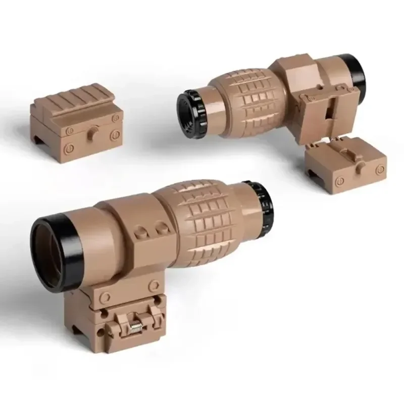 Modelo de juguete para niños, accesorios de espejo de piña cruzada de plástico, decoración de descanso de puntos verdes, modelo de riel guía Universal de 20MM - imagen 4