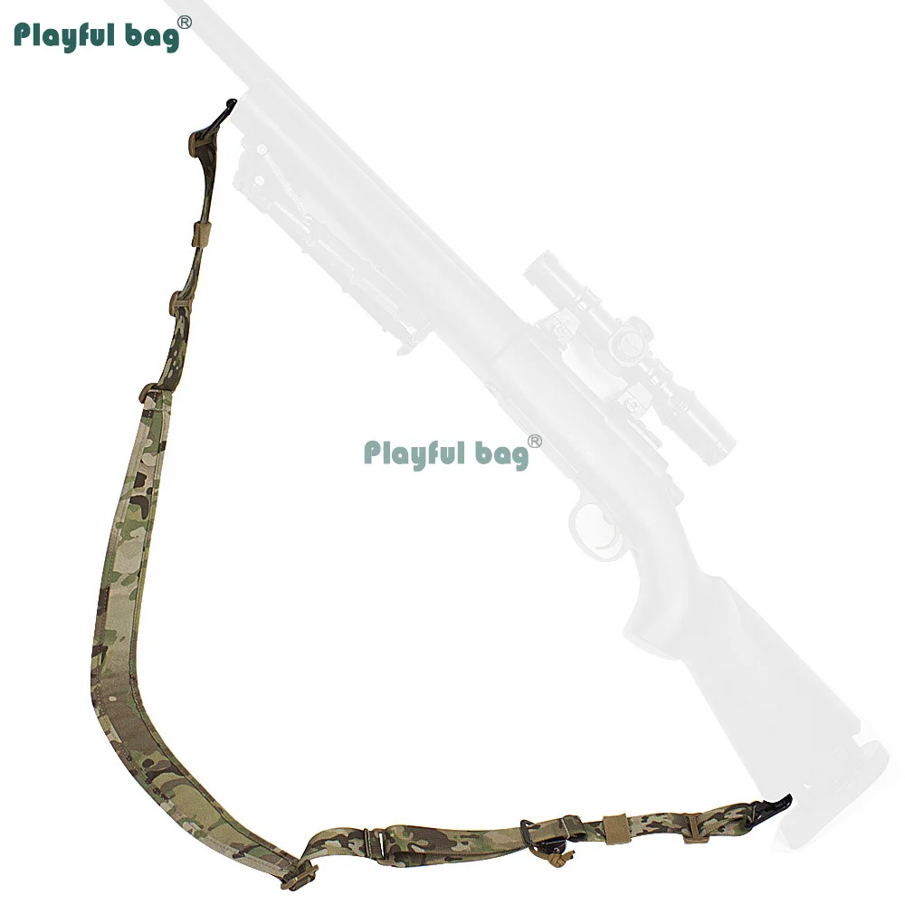 Eslinga táctica para Rifle de dos puntos, correa multifunción para pistola de estilo americano, eslinga de caza de ajuste rápido AQB221 - imagen 4