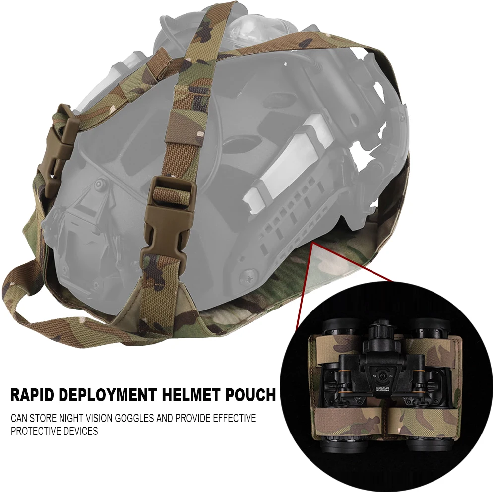 Bolsa táctica para casco Airsoft, bolsa para casco de motociclismo, soporte de exhibición con gafas de visión nocturna/telescopio/bolsa de almacenamiento para gafas