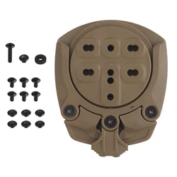 Kit táctico Molle de rotura rápida, ángulo de 360 grados, funda para pistola, adaptador de Base de plataforma para caza, Paintball, accesorios Molle