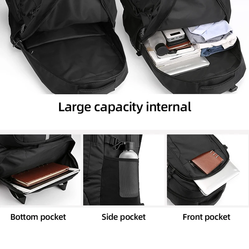 Mochila de escalada, senderismo, Camping para hombres y mujeres, deportes al aire libre, bolsa grande de almacenamiento de equipaje de viaje, mochila de entrenamiento de montañismo - imagen 5