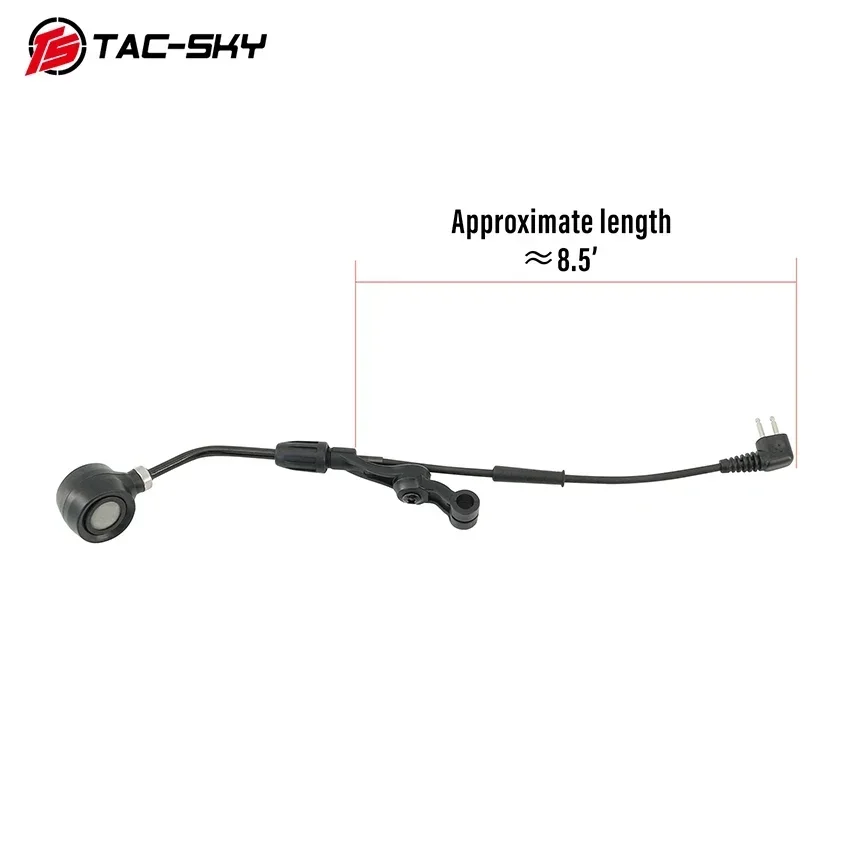 Accesorios para auriculares tácticos micrófono de pluma ajustable de 2 pines Compatible con auriculares de disparo de la serie Comta II III COMTA IV - imagen 4