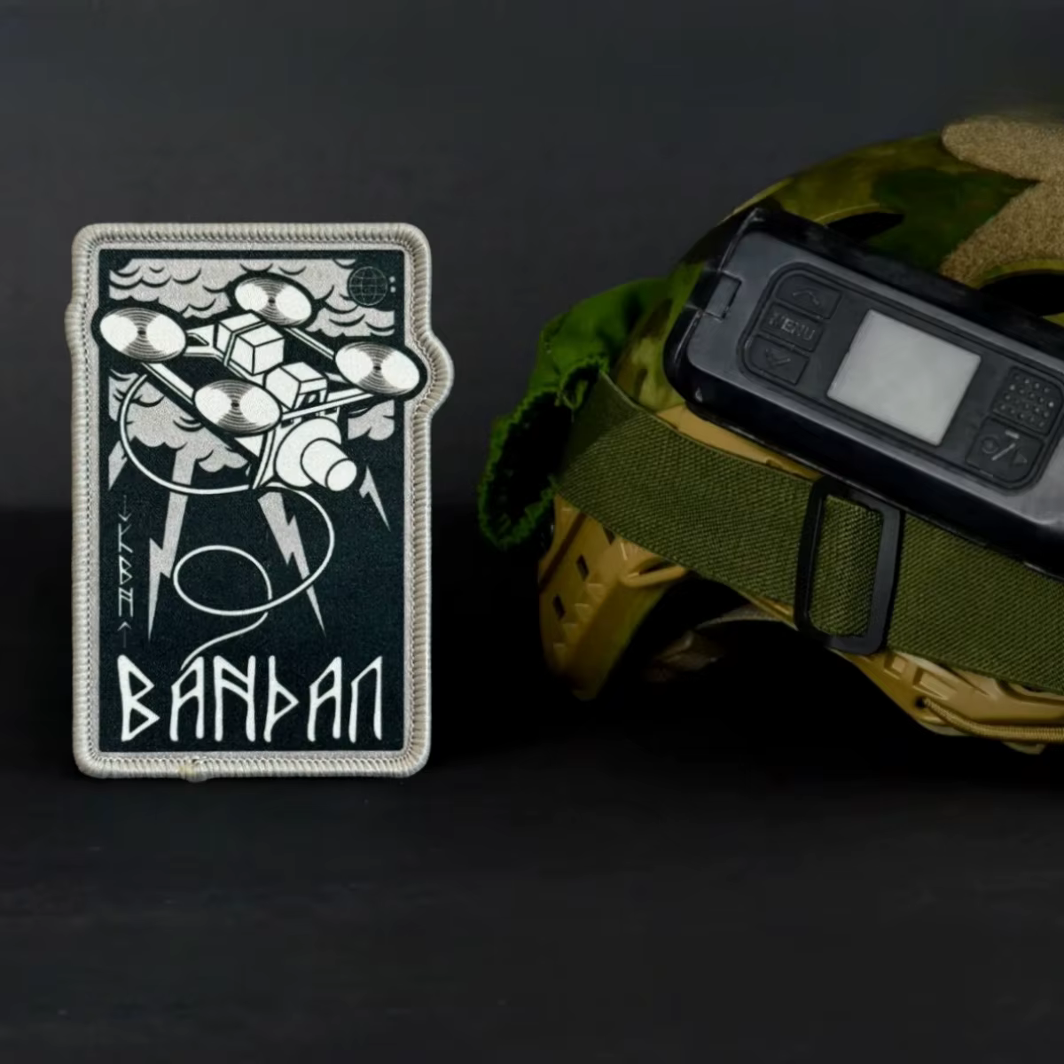 BABAAN Parche táctico morale drones runas nórdicas con velcro