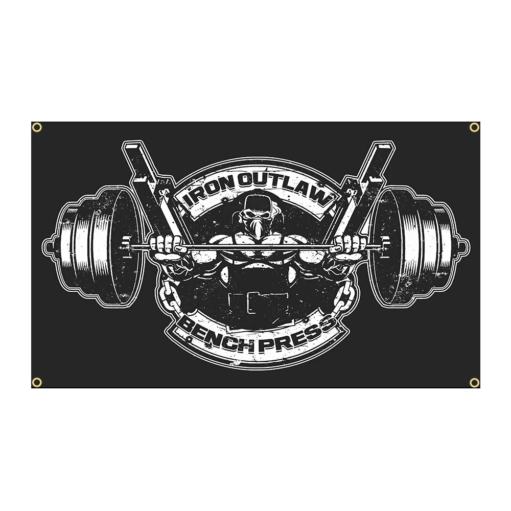 Bandera de 90x150cm para musculación, bandera para gimnasio, Fitness, ejercicio, decoración corporal - imagen 4