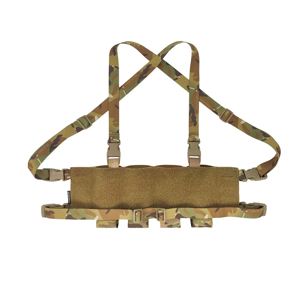 Equipo de pecho táctico de baja visibilidad, bolsa de revista cuádruple elástica Universal, colgador de pecho láser, chaleco de caza de camuflaje, equipo - imagen 2