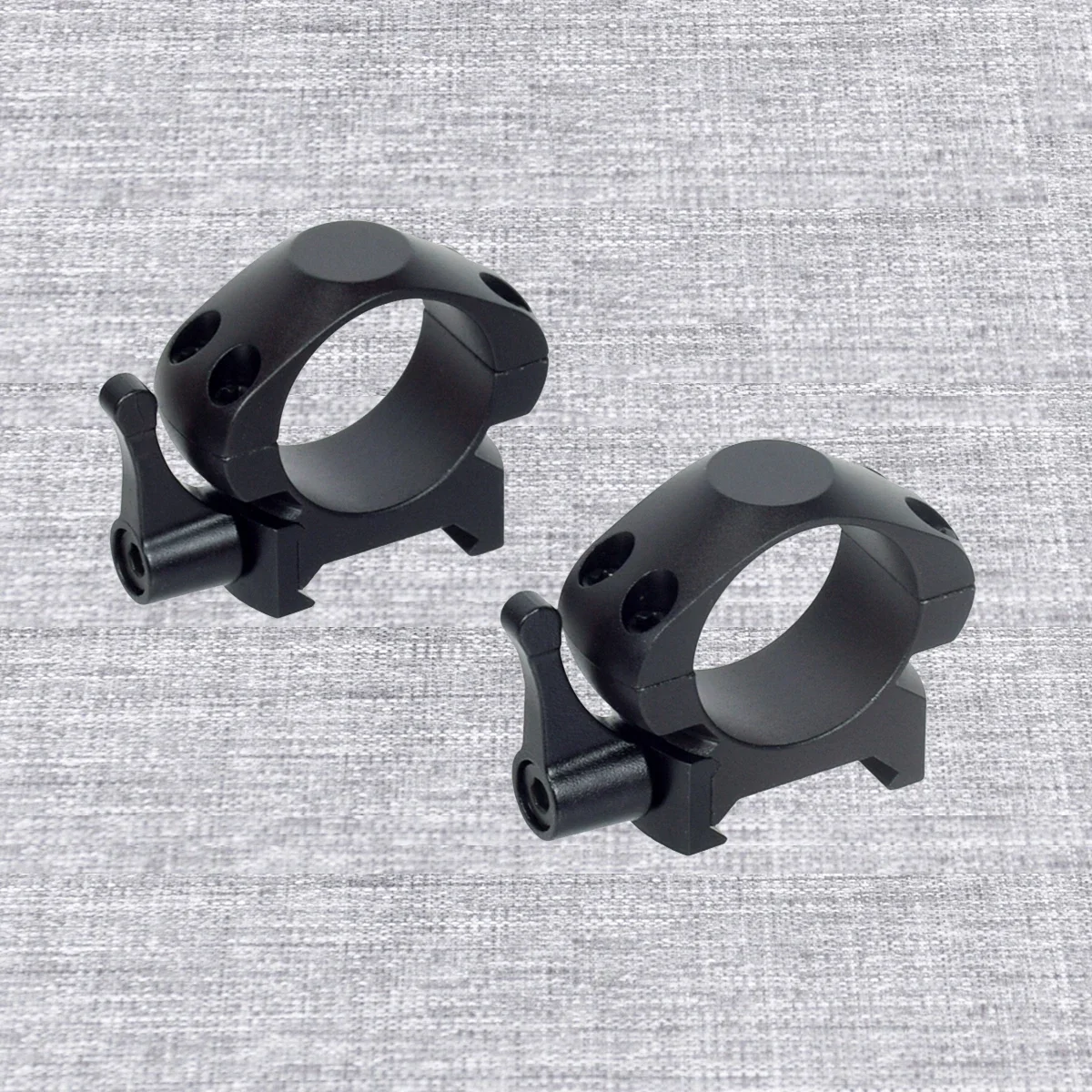 Táctico 2 unids/set de acero de liberación rápida bajo medio alto perfil Picatinny 25,4mm 30mm de diámetro anillos de alcance de caza - imagen 3