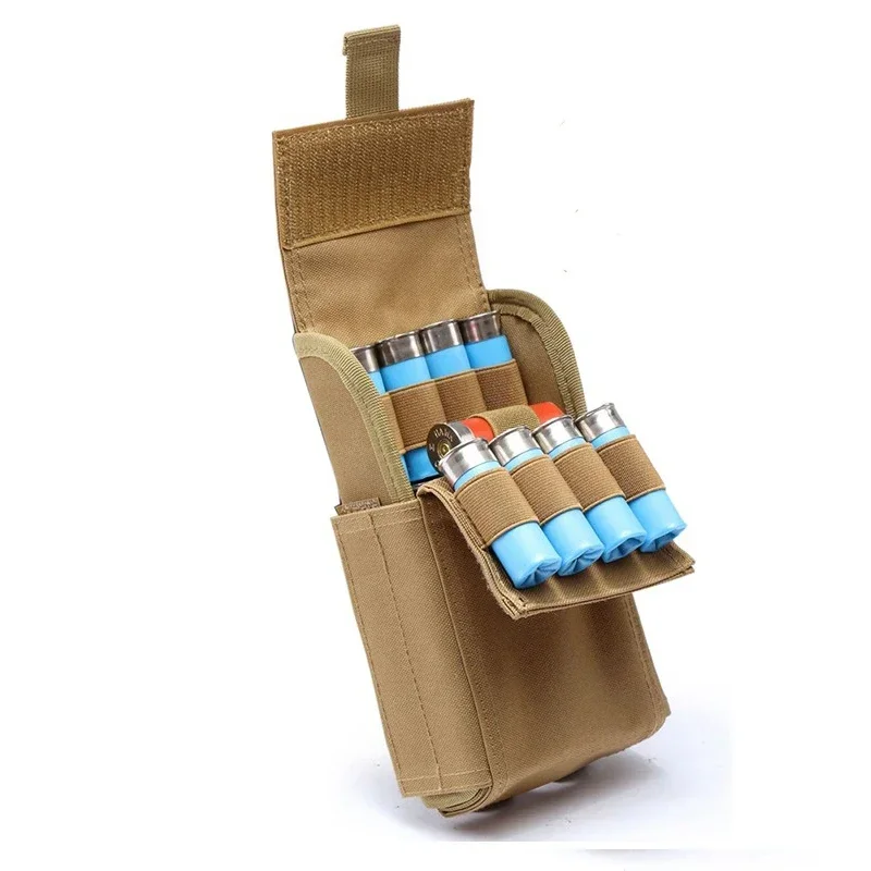 Táctico Airsoft Molle 25 redondo 12 GA 12 calibre munición conchas pistola de tiro recarga revista bolsa de bolsillo herramienta de caza bolsa de munición Accesorios - imagen 2