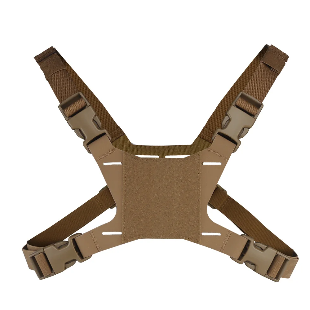 Funda táctica plegable para teléfono móvil, bolsa de pecho ajustable, Correa fija para caza, equipo de chaleco Airsoft - imagen 3