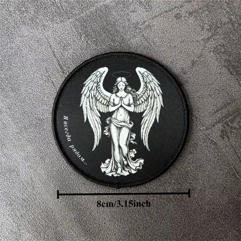 Parche táctico ángel militar con gancho y bucle para ropa mochila - imagen 3