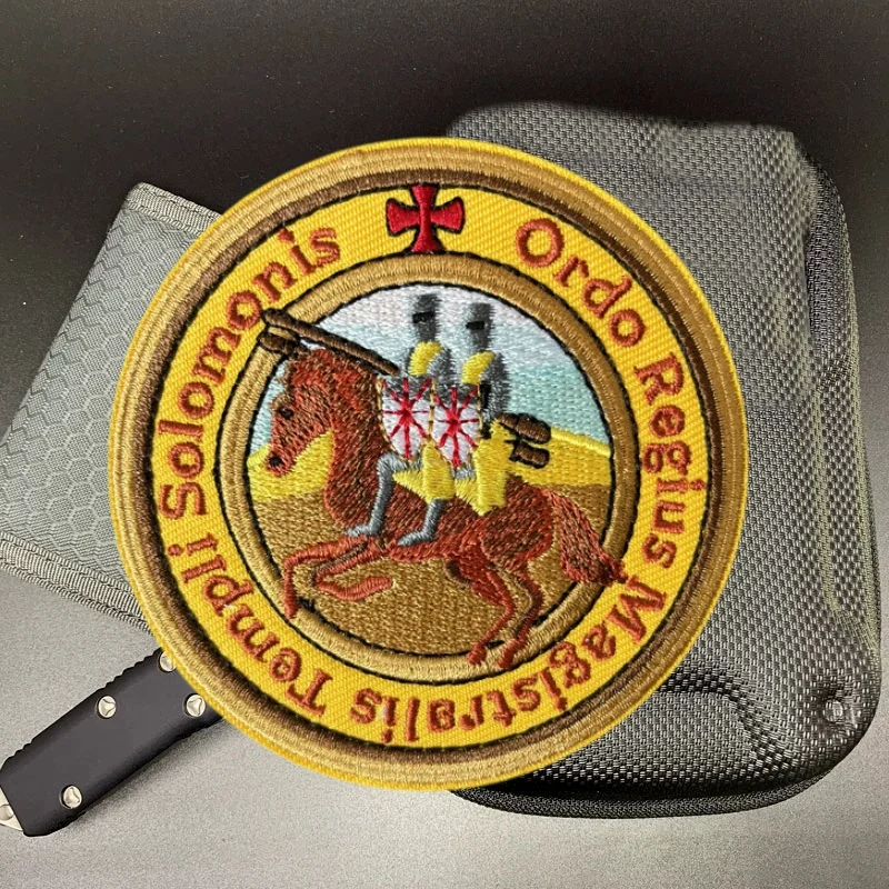 TEMPLAR KNIGHTS Embroidery Patch on Clothes Tactical Morale Badge Hook Loop Military Patches Backpack Stickers Armband
