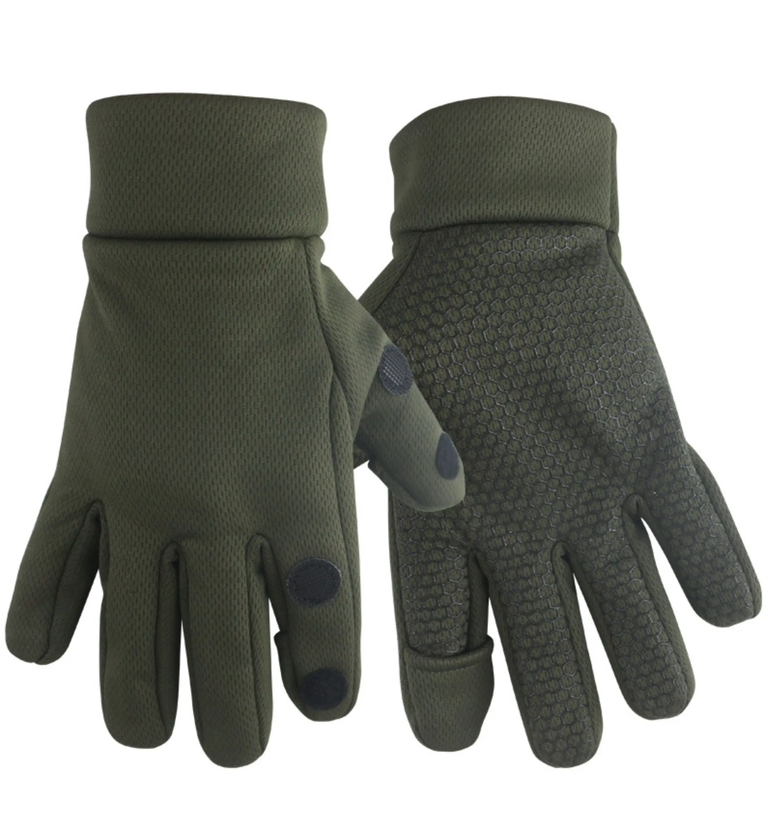 Guantes de ciclismo de lana tácticos de camuflaje-guantes de pantalla táctil abatibles con dedos completos/dedo expuesto para CS al aire libre - imagen 5