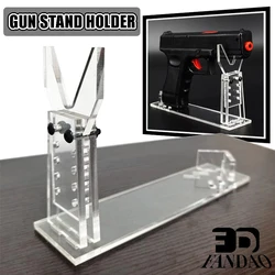Exhibidor pistola transparente – Soporte ajustable acrílico