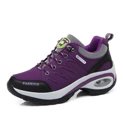 HIKEUP Zapato outdoor de cuero con plataforma para mujer