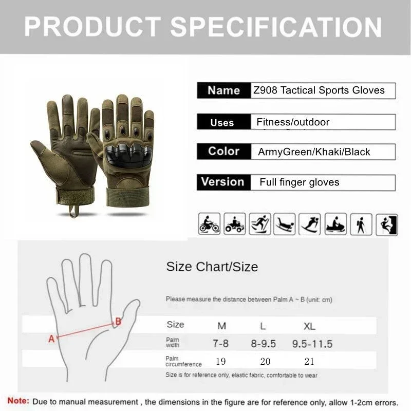 Guantes tácticos pantalla táctil para moto y montaña - imagen 4
