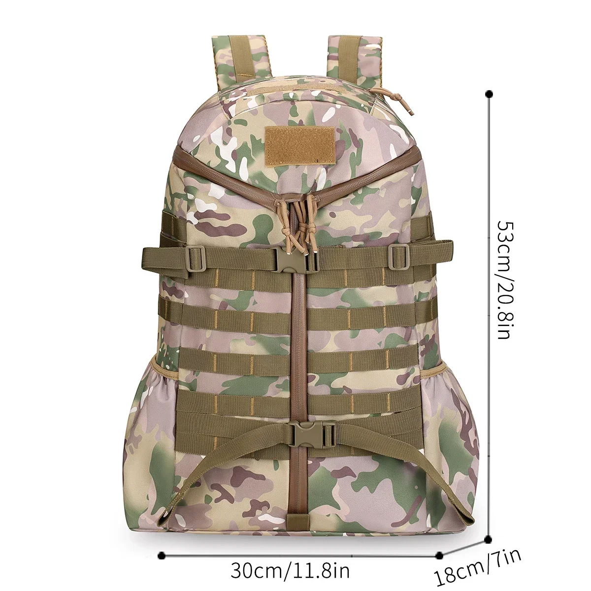 Mochila CamoTactical de 40L para exteriores, bolso de hombro para aventura, Camping, montañismo, impermeable, suministros para exteriores, bolsa de viaje - imagen 3